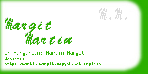 margit martin business card